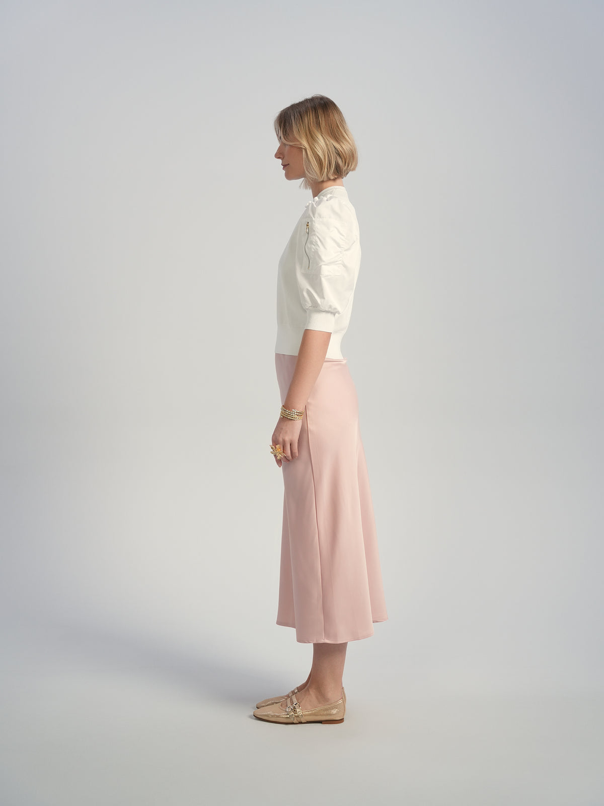 Aleeza Paris Brea Bubble Sleeve Top – modest top
