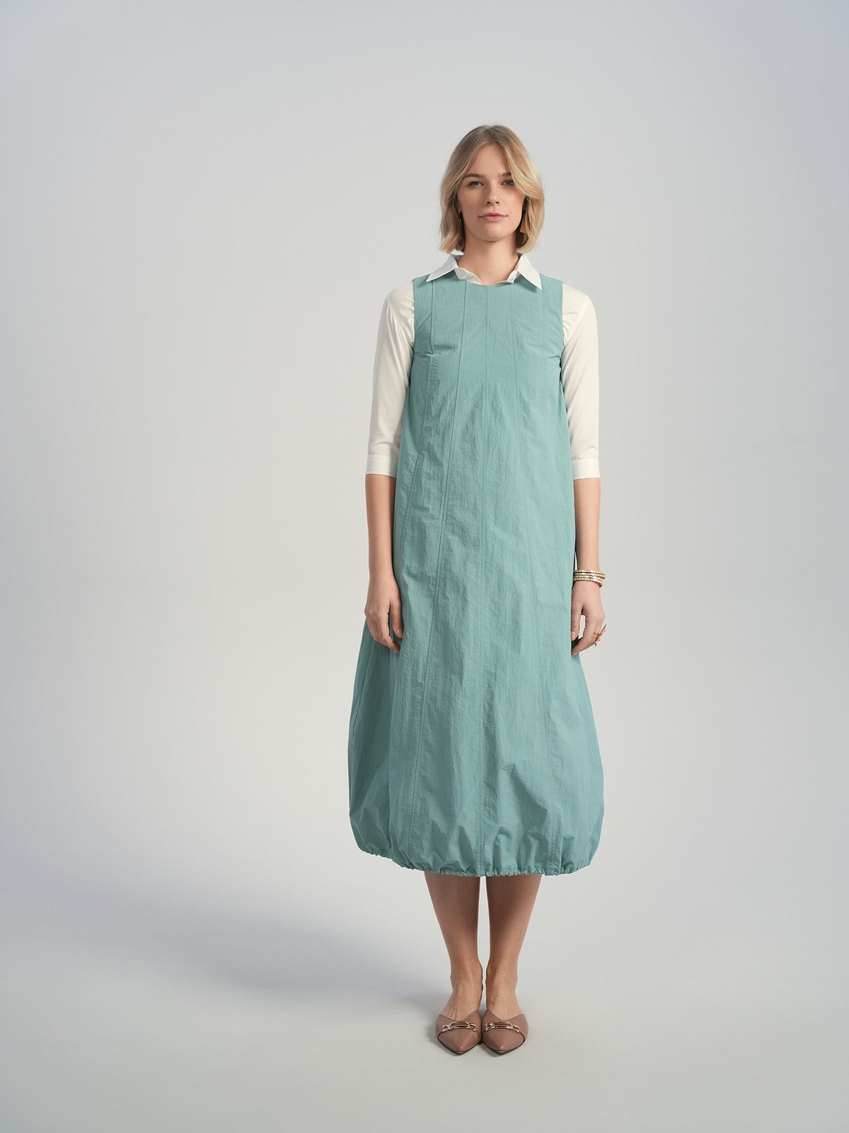 Aleeza Paris Cargo Dress – modest dress in Tiffany
