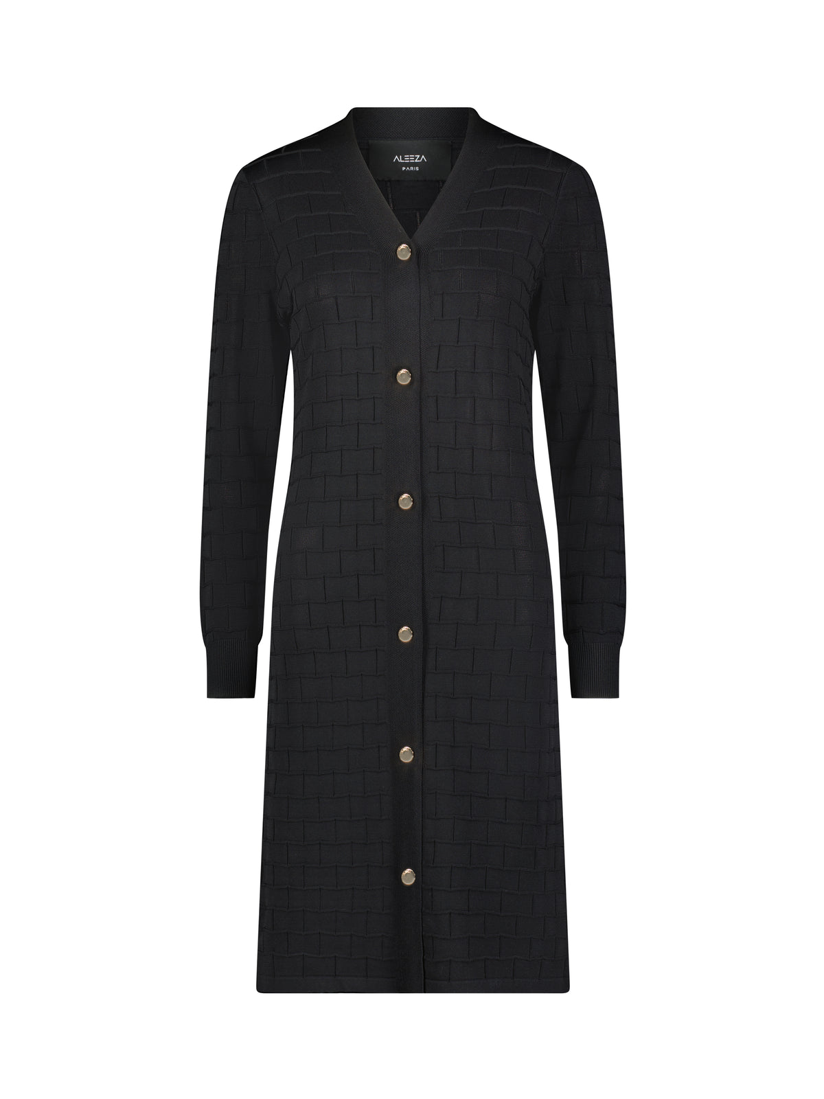 Aleeza Paris Cass Cardigan Dress – modest dress in Black