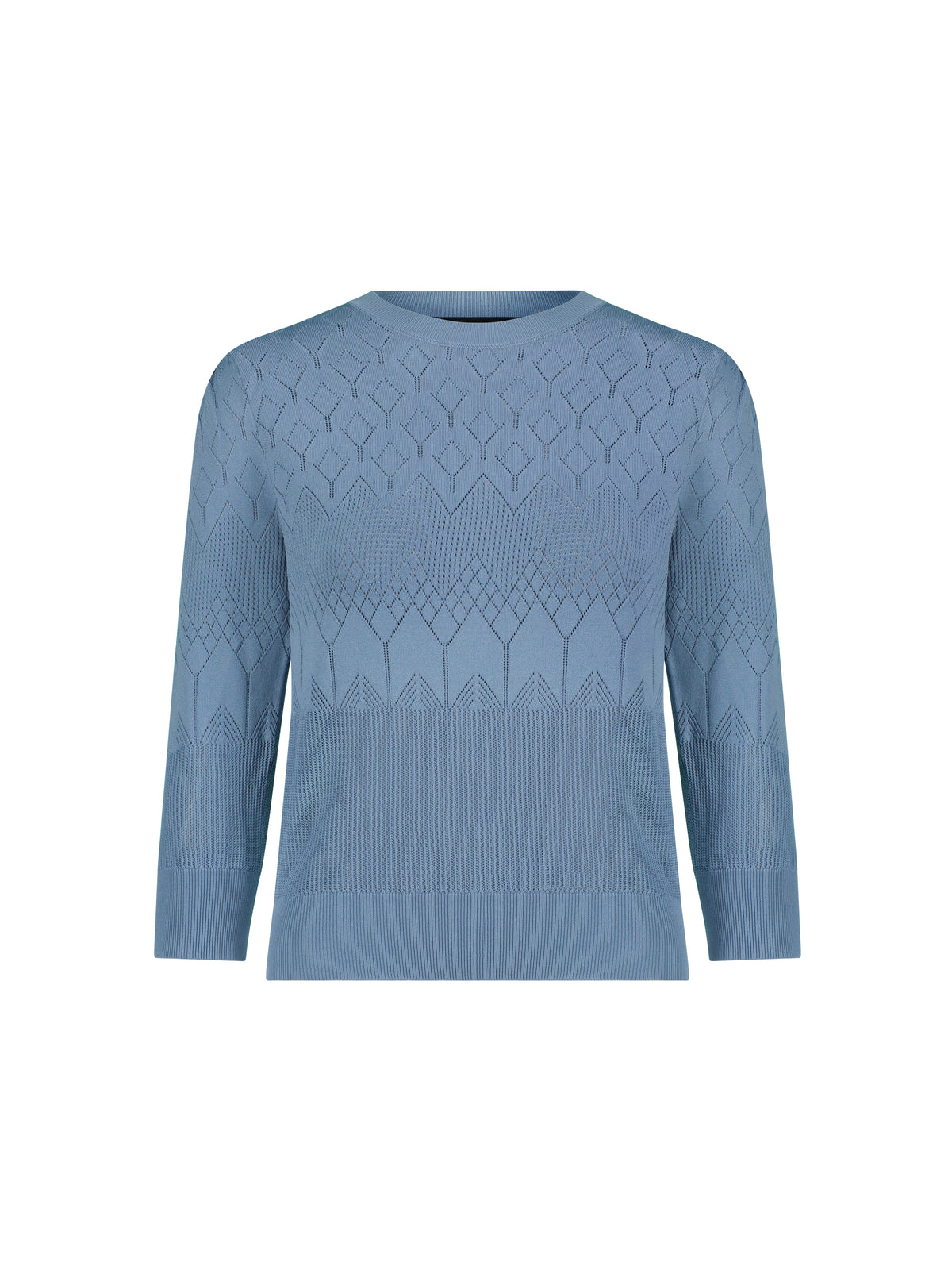 Aleeza Paris Daphne Knit Top – modest top in Dusty Blue