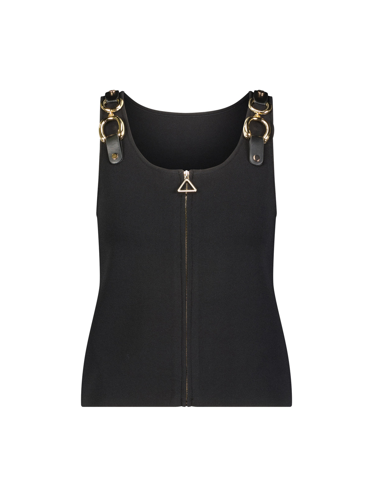 Aleeza Paris Gold Tank Vest – modest top in Black