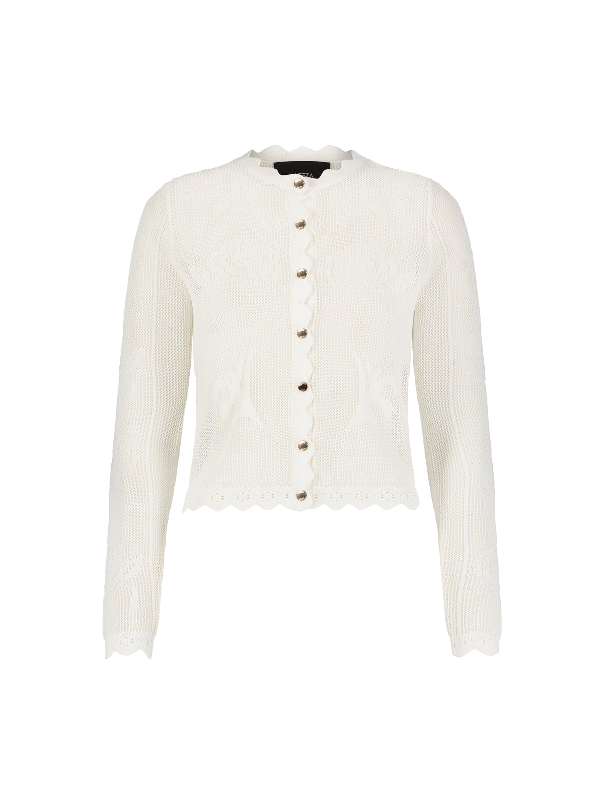 Aleeza Paris Hannah Sheer Knit Cardigan – modest top in Ivory