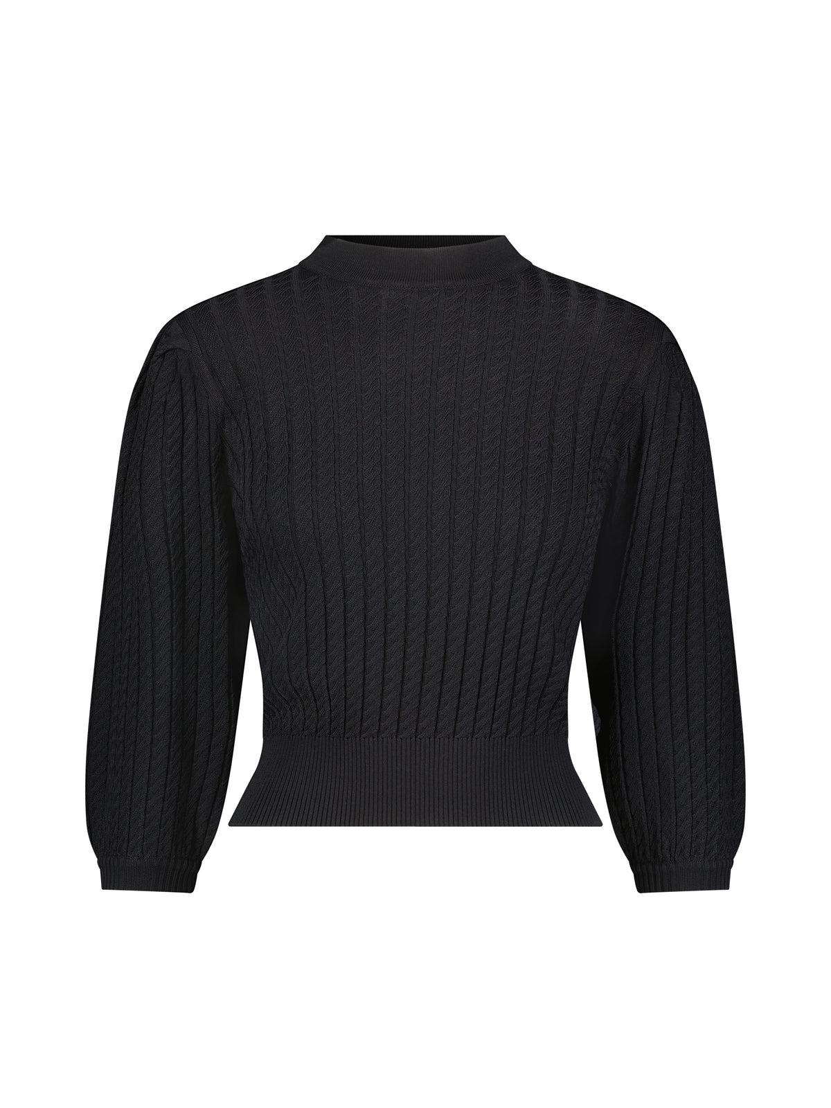 Aleeza Paris Viola Knit Top – modest top in Black