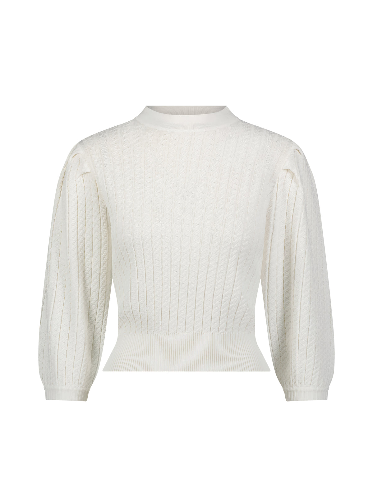 Aleeza Paris Viola Knit Top – modest top in Ivory
