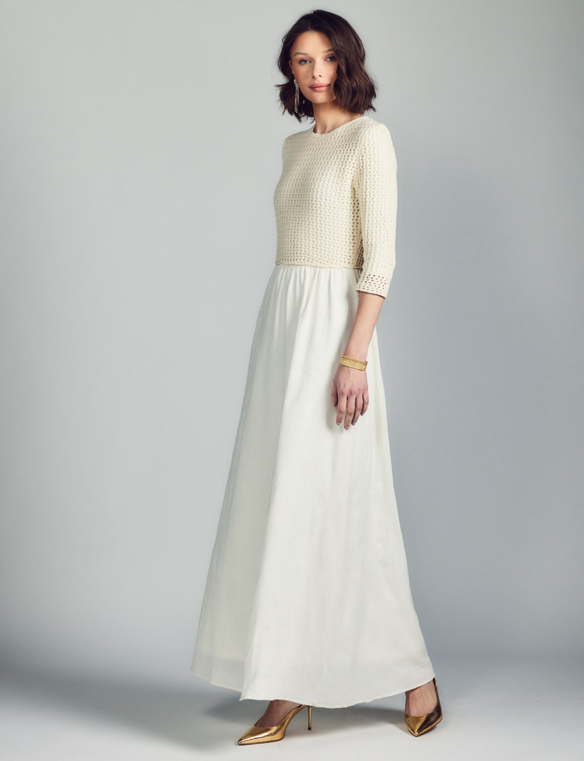 Aleeza Paris Lucinda Dress – modest dress in Ivory