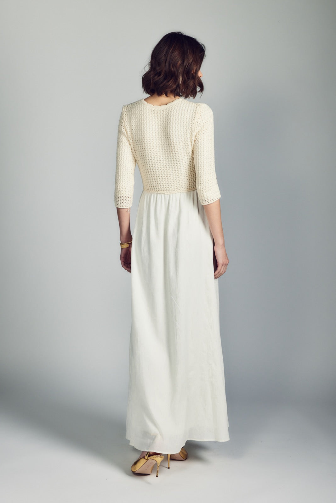 Aleeza Paris Lucinda Dress – modest dress in Ivory