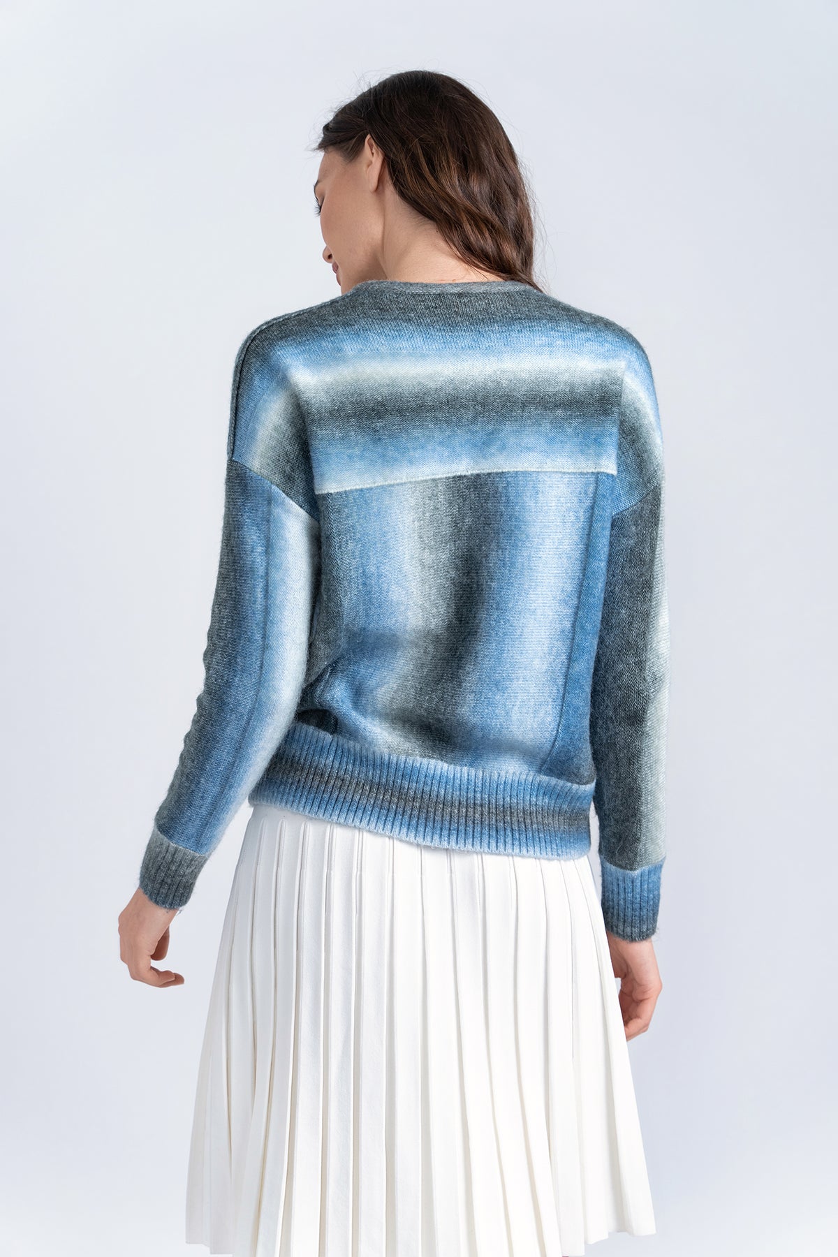 Aleeza Paris Milani Top – modest dress in Blue