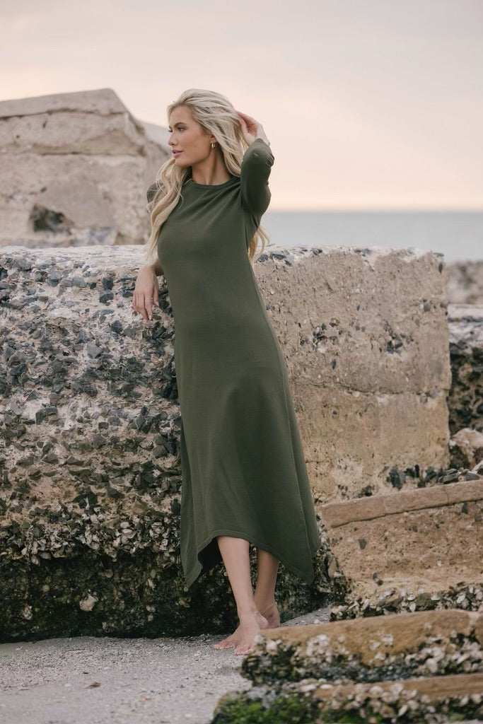 Aleeza Paris Nolan Asymmetrical Dress – modest dress