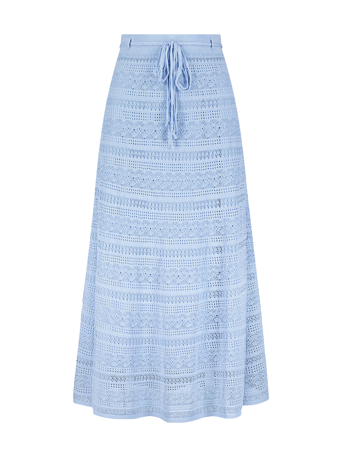 Aleeza Paris Oxford Knit Skirt – modest skirt in Baby Blue