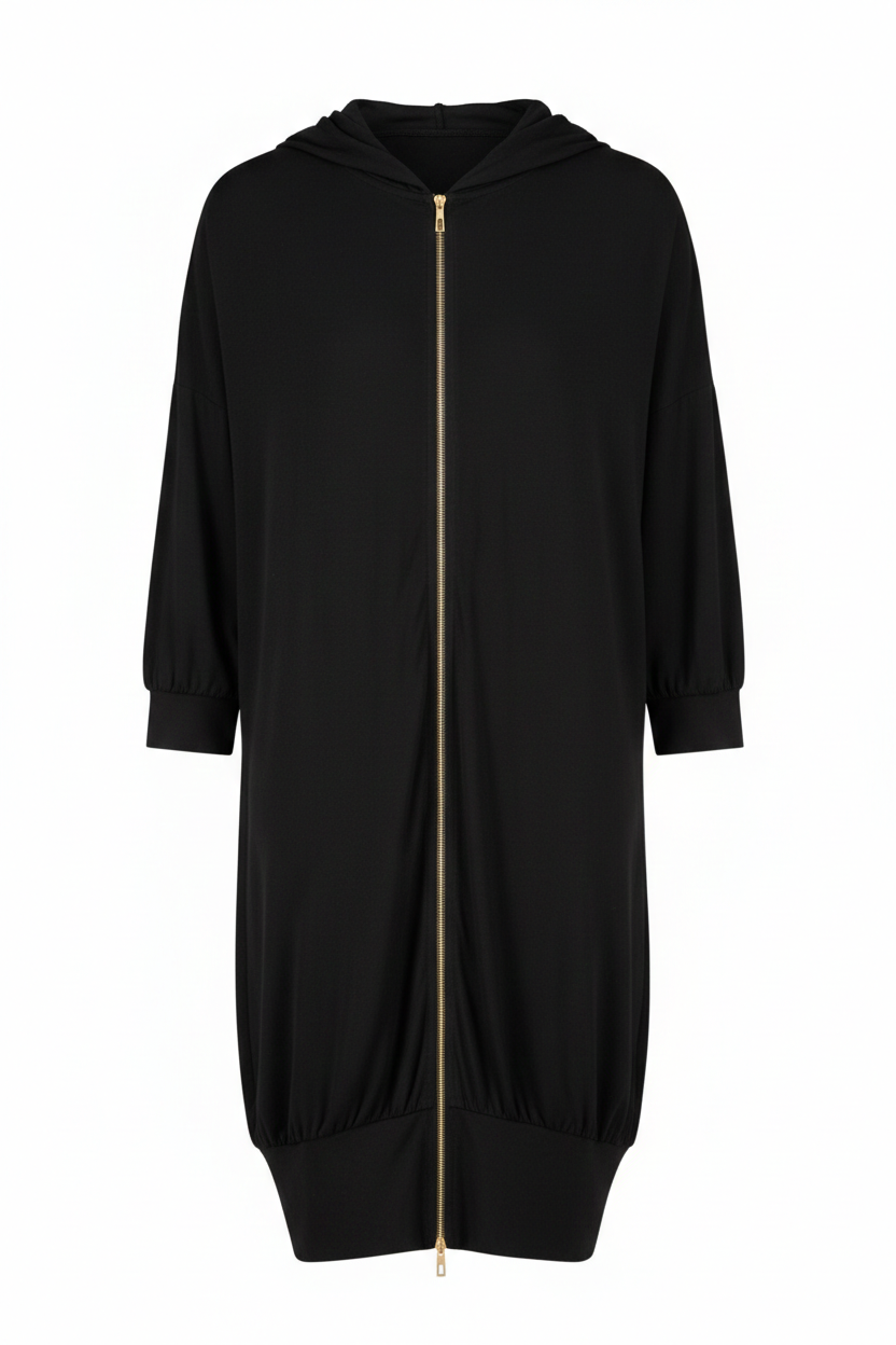 Aleeza Paris Peru Zipper Dress – modest dress in Black