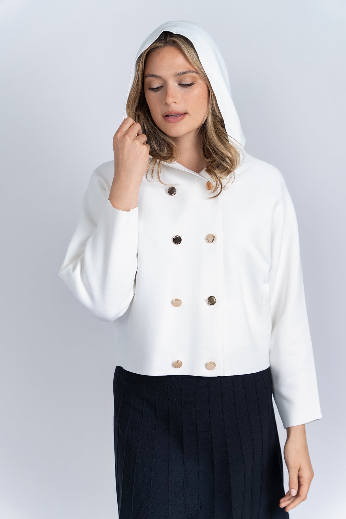 Aleeza Paris Peter Pan Knit Cardigan – modest top