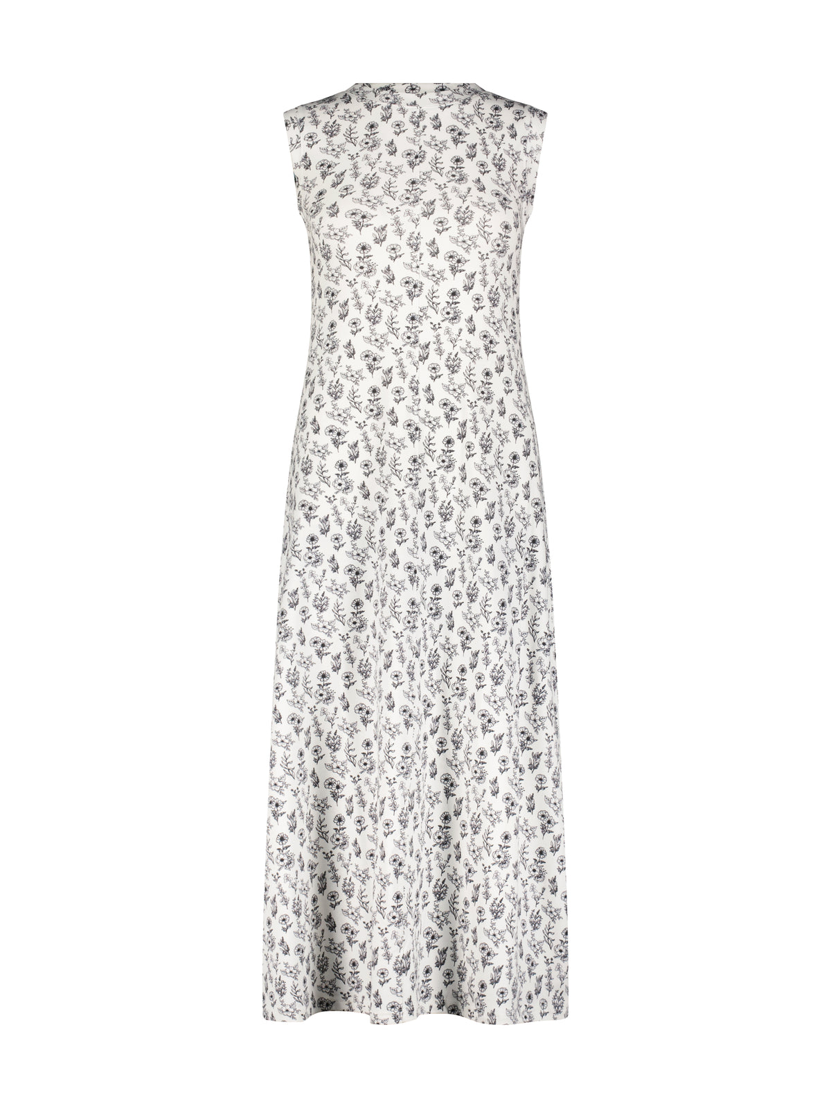 Aleeza Paris Floral Sleeveless Dress – modest dress