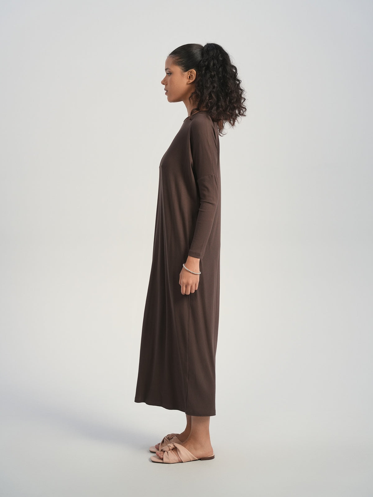 Aleeza Paris Solid Lounge Dress – modest dress