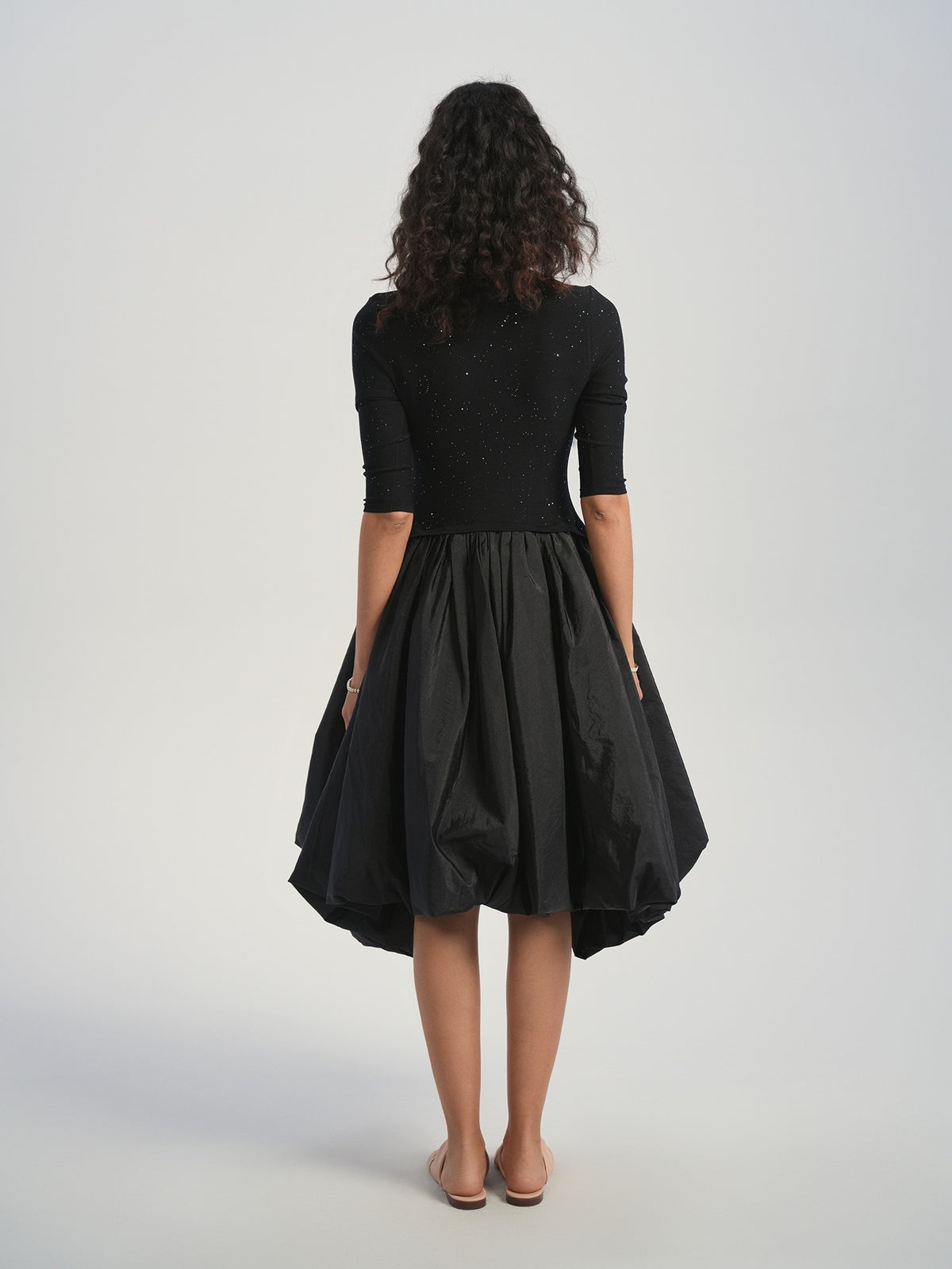 Aleeza Paris Sparks Bubble Dress – modest dress in Black
