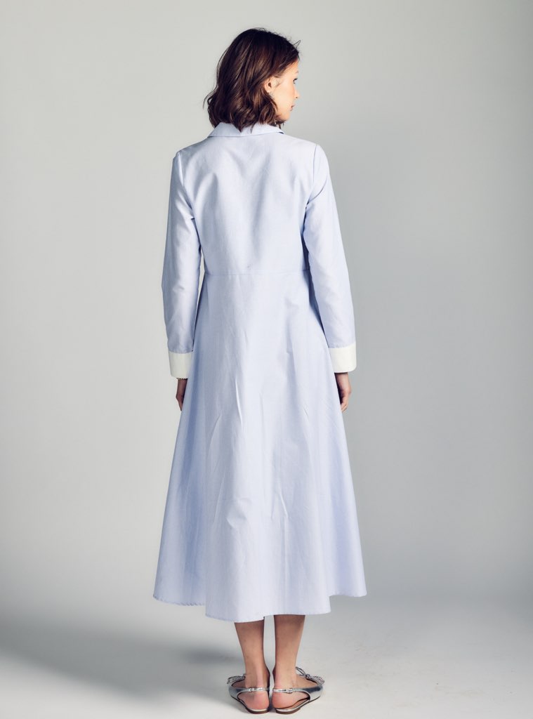 Aleeza Paris Striped Dress – modest dress in As Picture