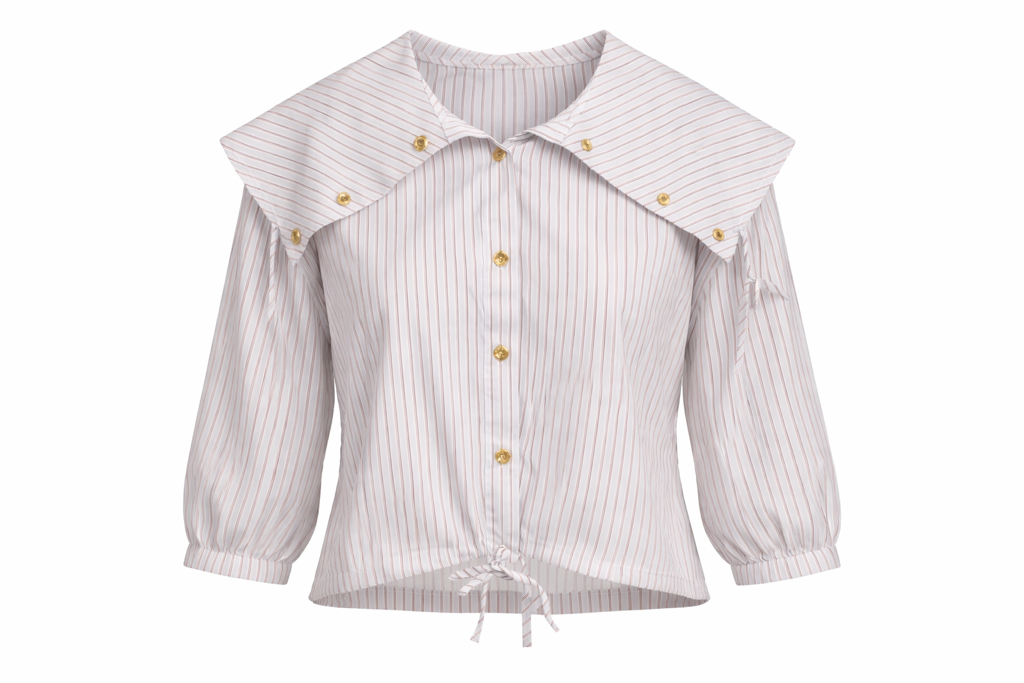 Riviera Cape Collar Top