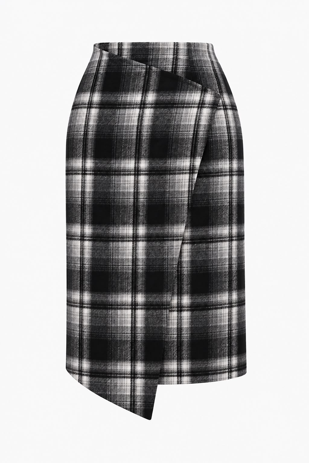 The Briar Plaid Skirt - Black Plaid 23"