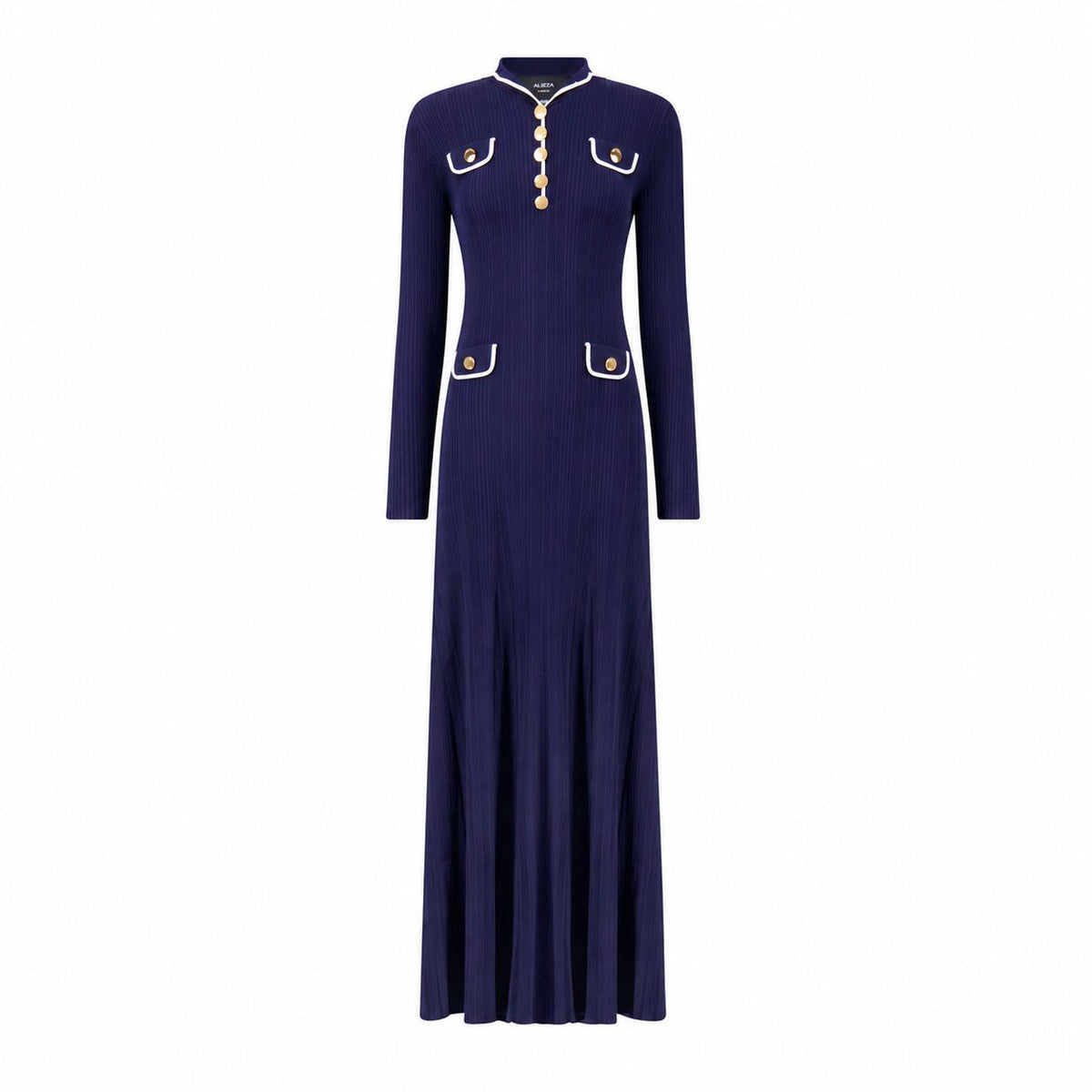 Aleeza Paris The Colette Dress – modest dress in Navy