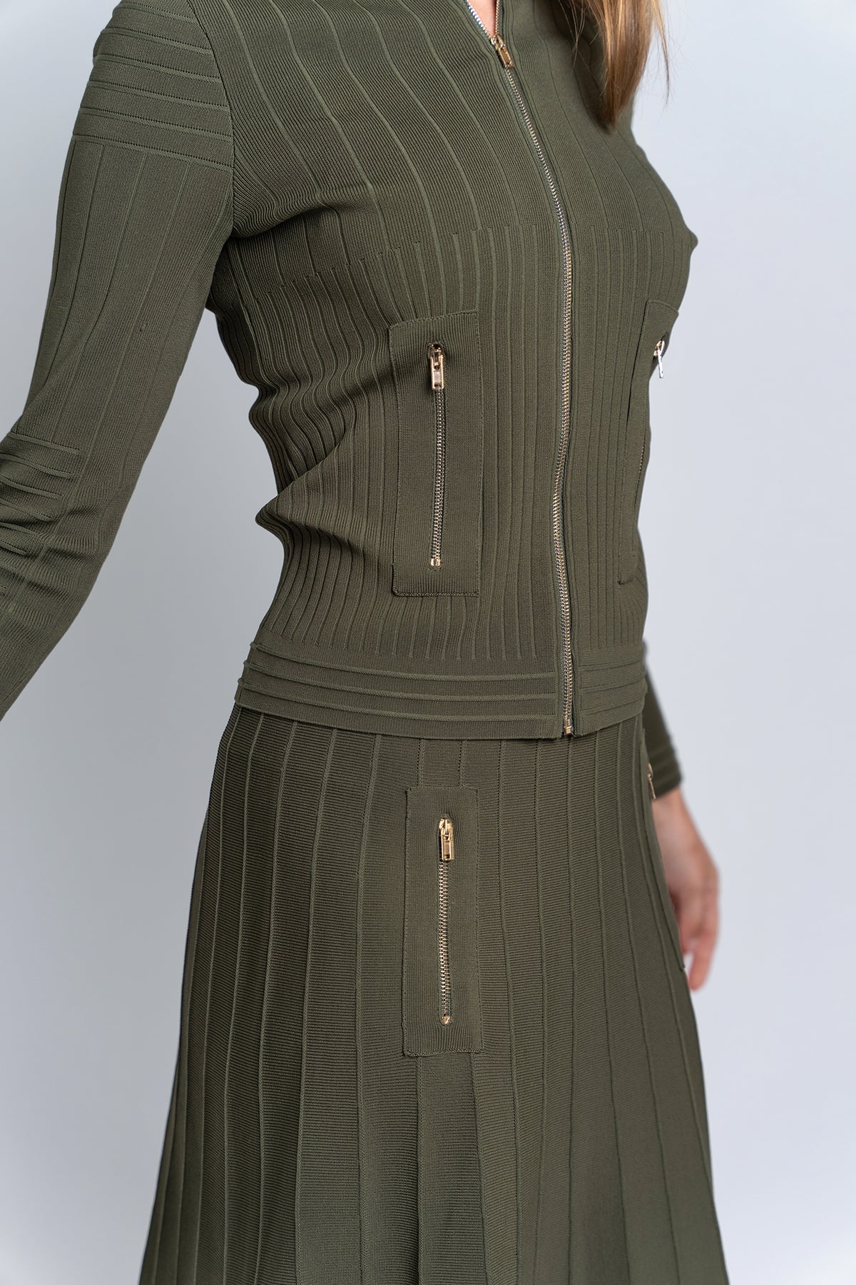 Aleeza Paris Timeless Zipper Cardigan – modest top