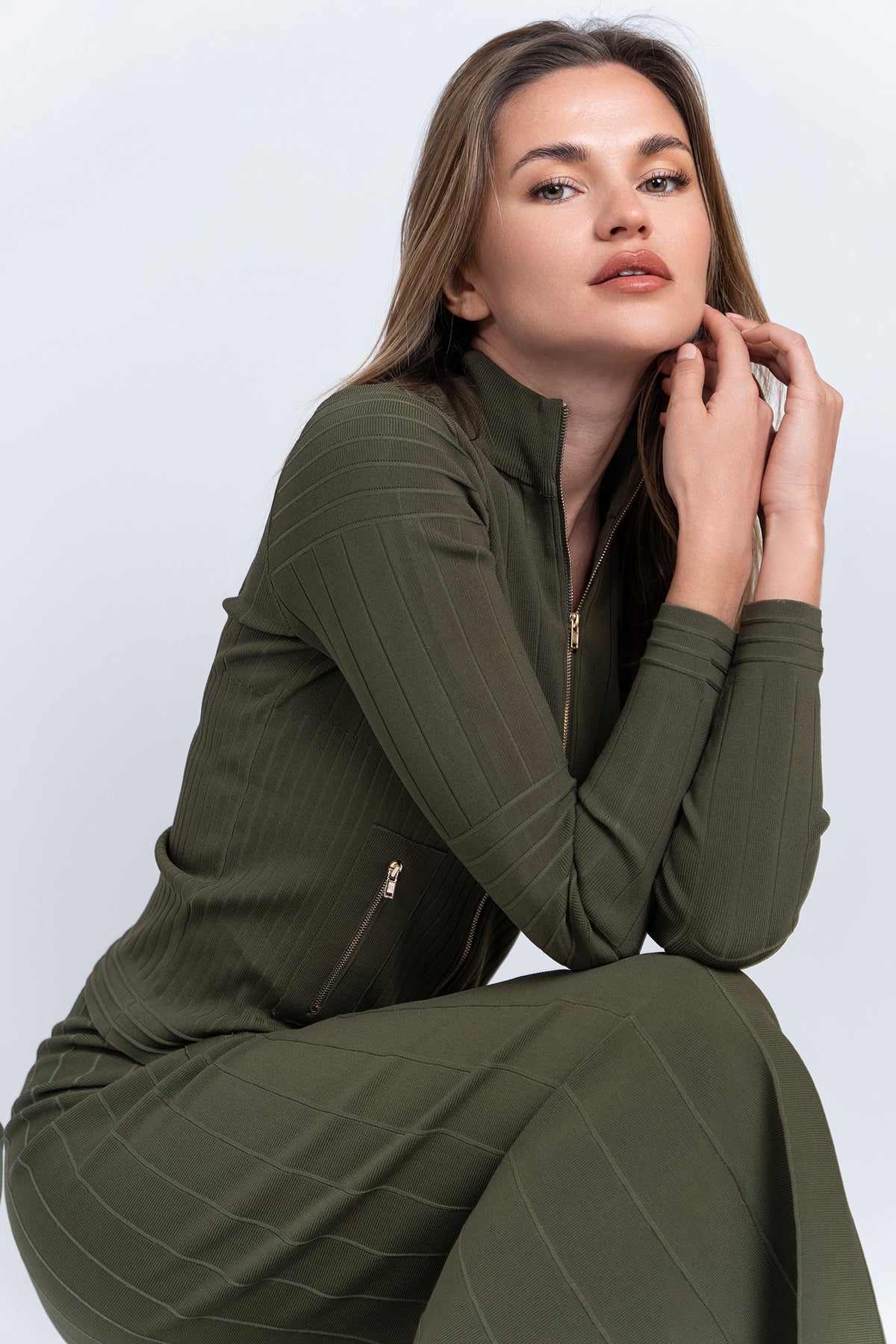 Aleeza Paris Timeless Zipper Cardigan – modest top