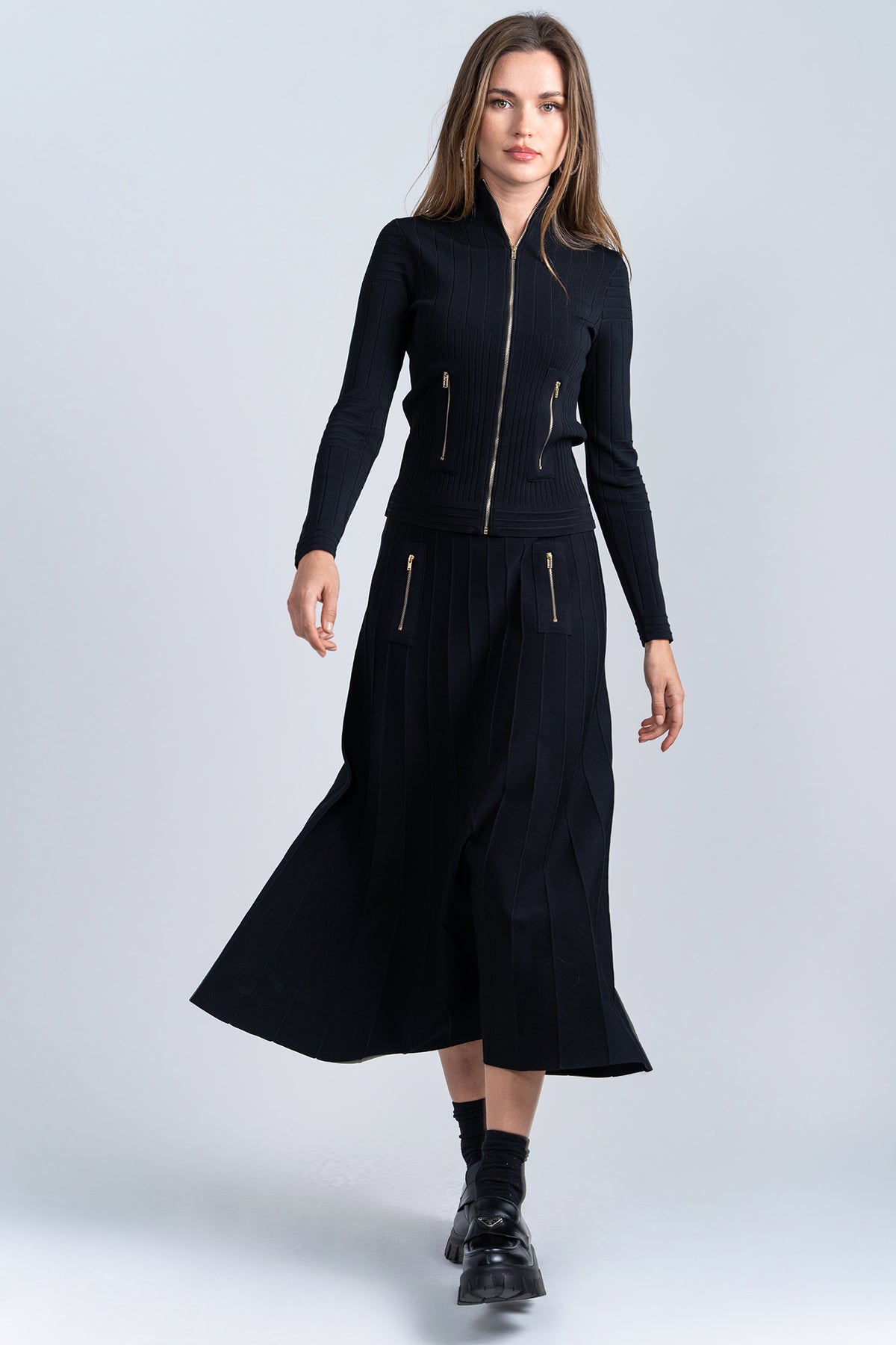 Aleeza Paris Timeless Zipper Cardigan – modest top