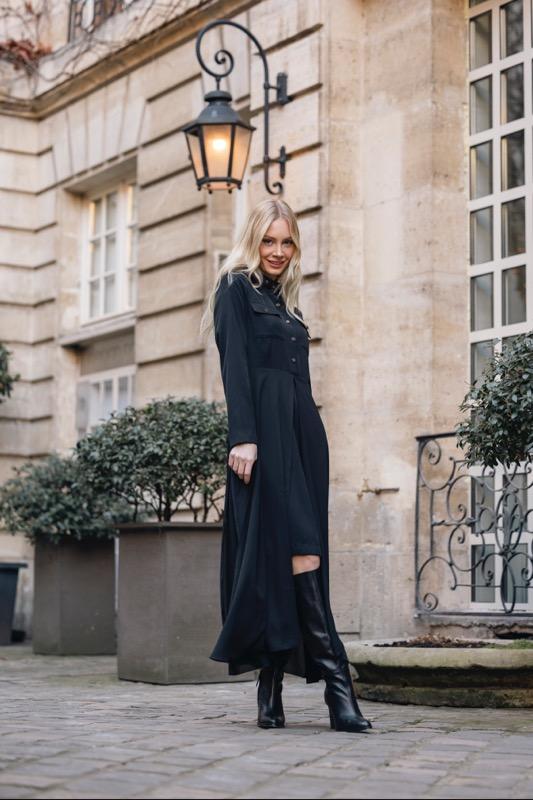 Aleeza Paris Whimsical Dress – modest dress in Black