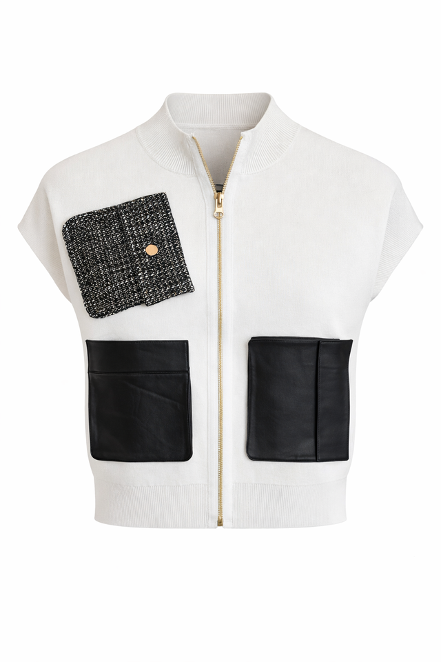 Champagne Knit Vest
