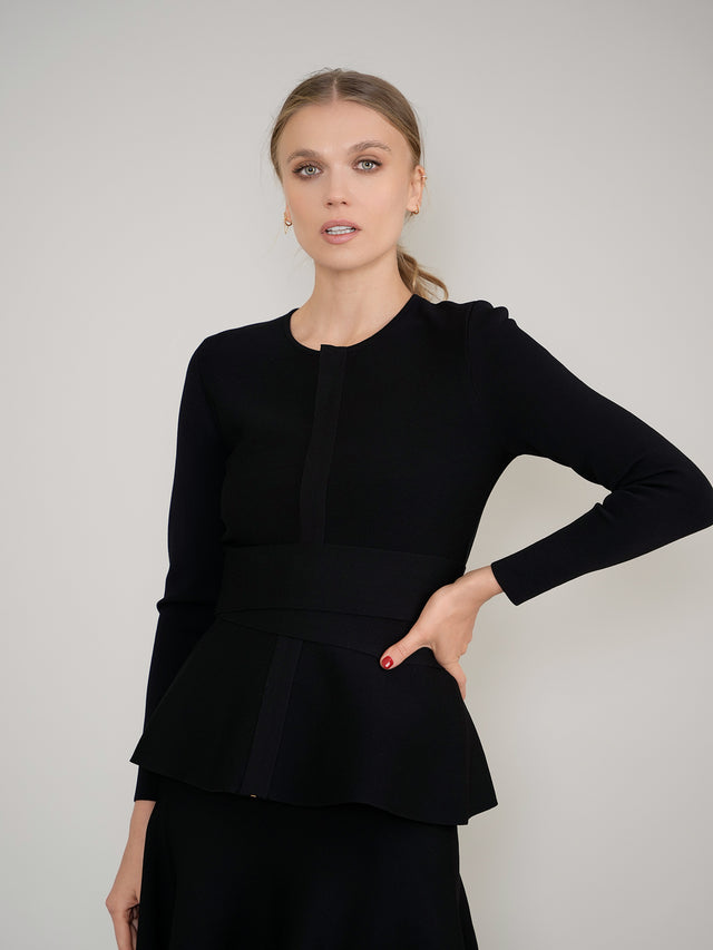 Zipper Wrap Top