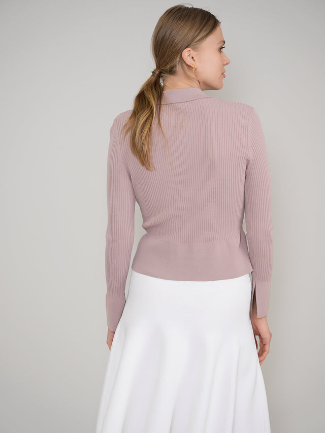 Ribbed Button Down Cardigan