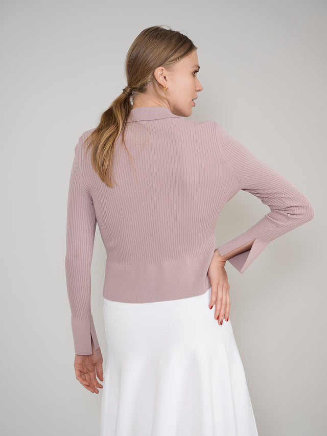 Ribbed Button Down Cardigan