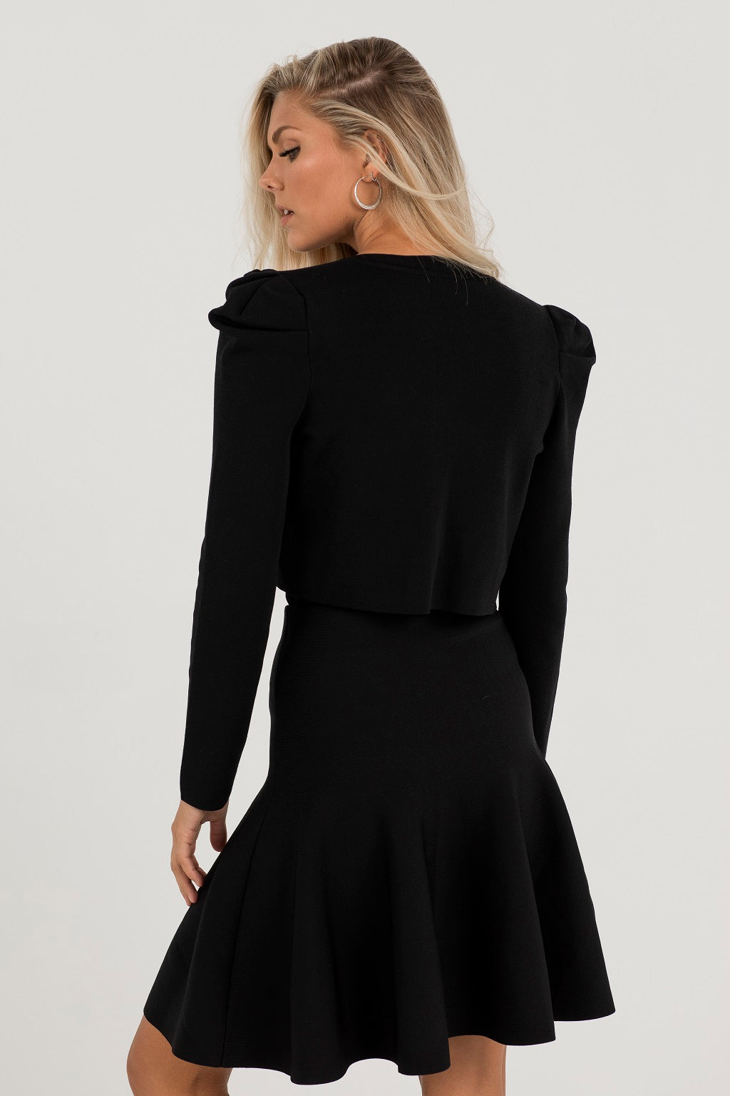 Aleeza Paris Black Knit Bolero – modest dress in Black