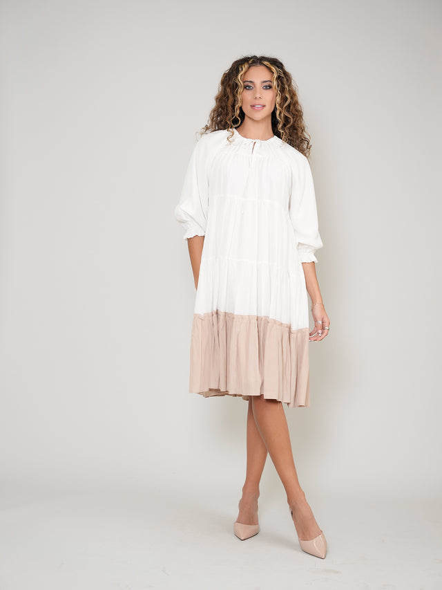 Cotton Tiered Dress