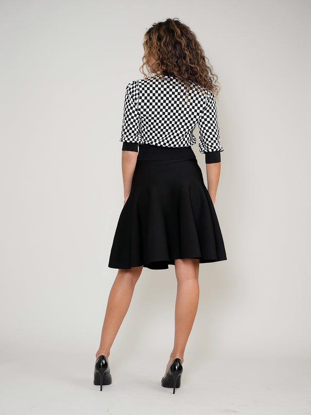 Checked Cardigan