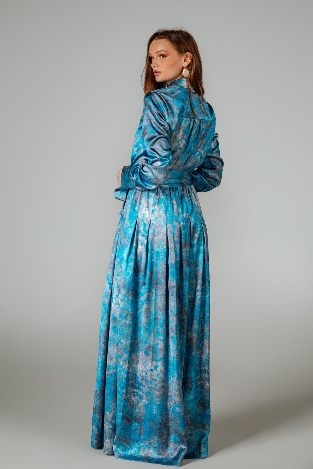 Aleeza Paris Ocean Shades Dress – modest dress in Ocean Blue