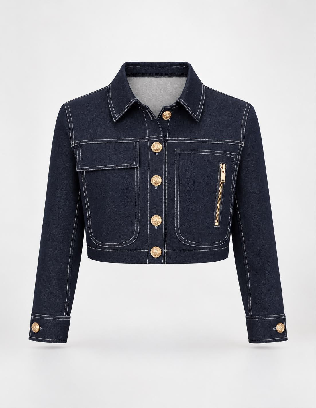 Cropped Denim Jacket