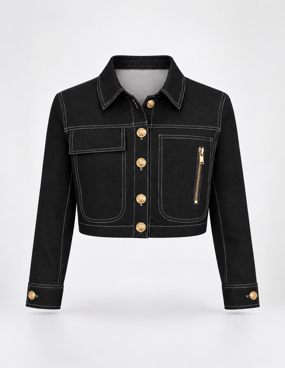 Cropped Denim Jacket