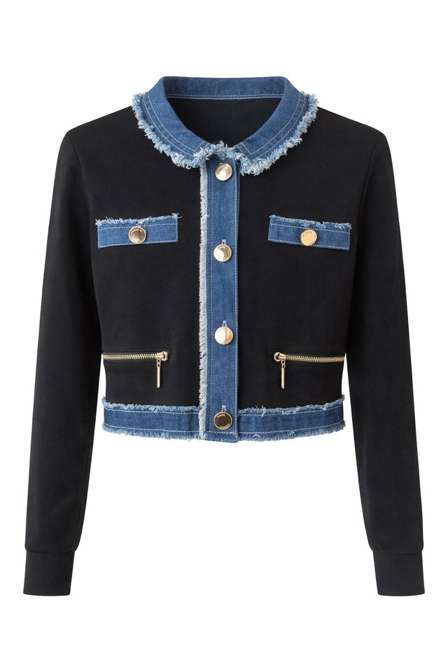 Della Denim Cardigan