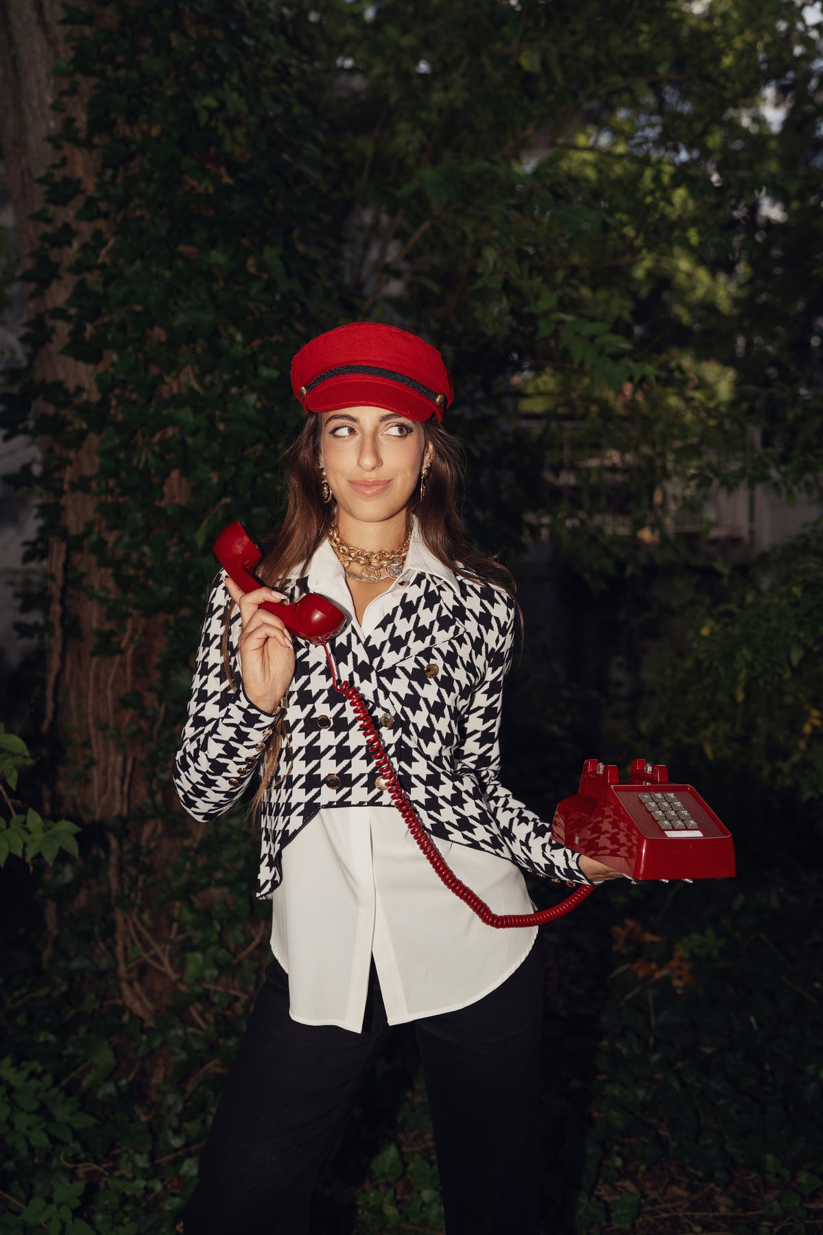 Camille Houndstooth Blazer
