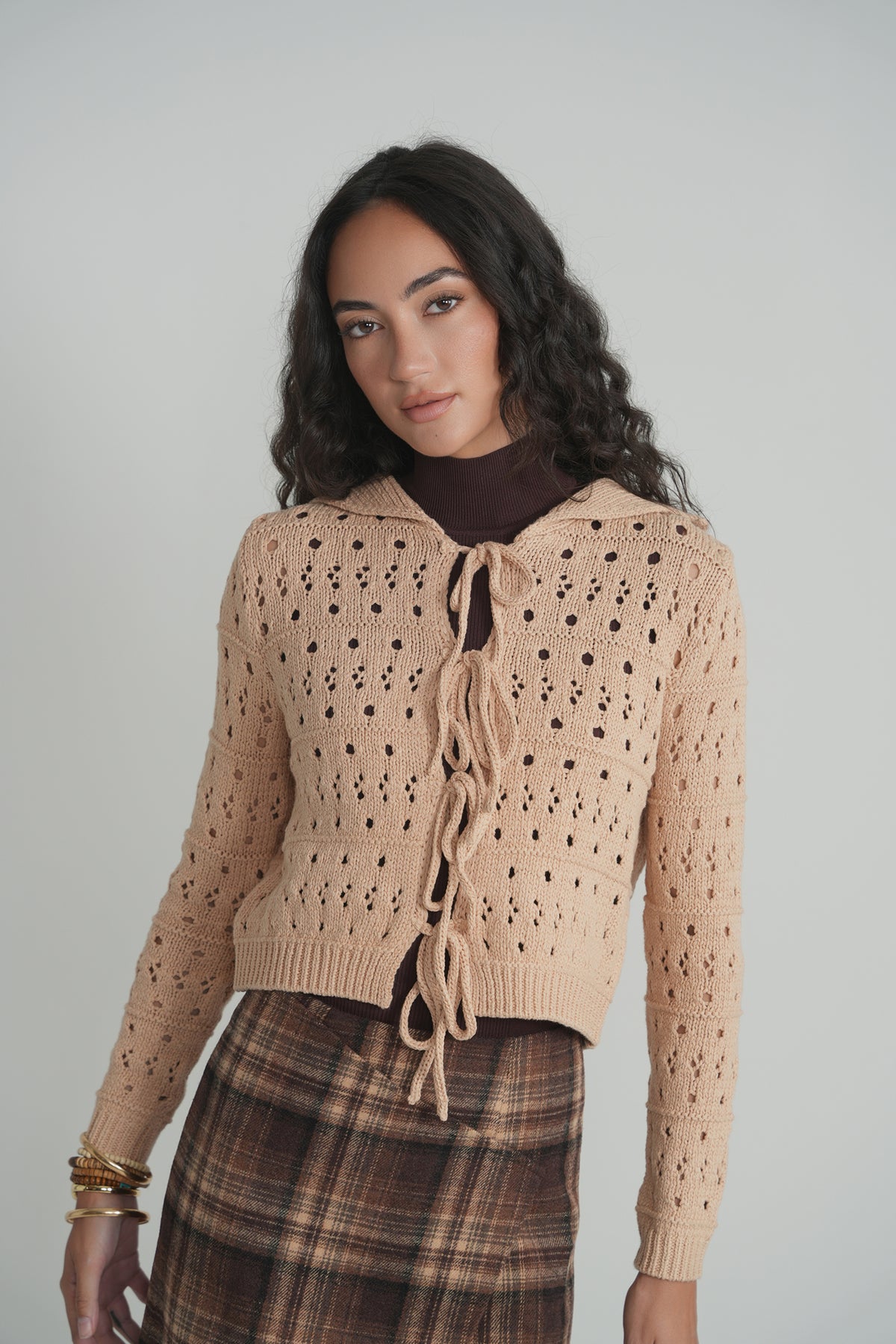 The Briar Plaid Skirt - Brown Plaid