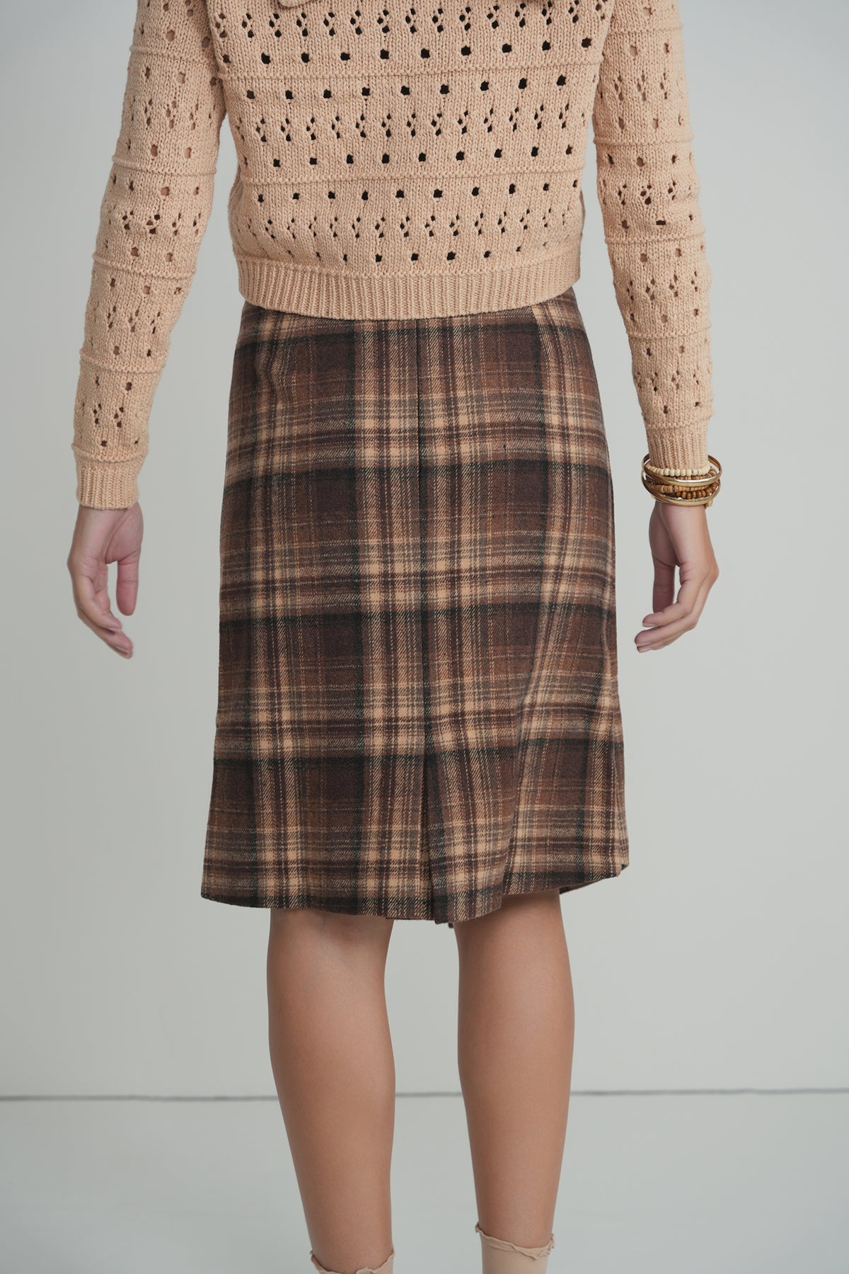 The Briar Plaid Skirt - Brown Plaid