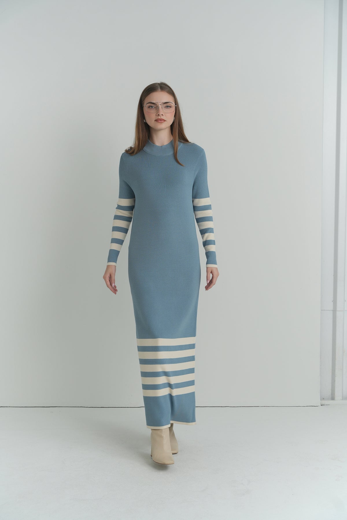 The Mirelle Stripe Knit Dress