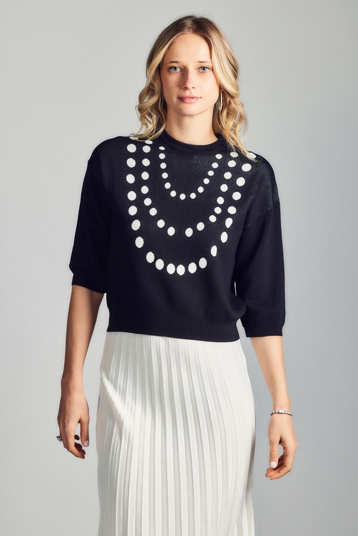 Pearly Knit Top