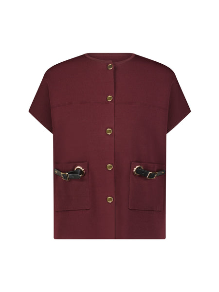 Duplo Buckle Cardigan – Aleeza Paris