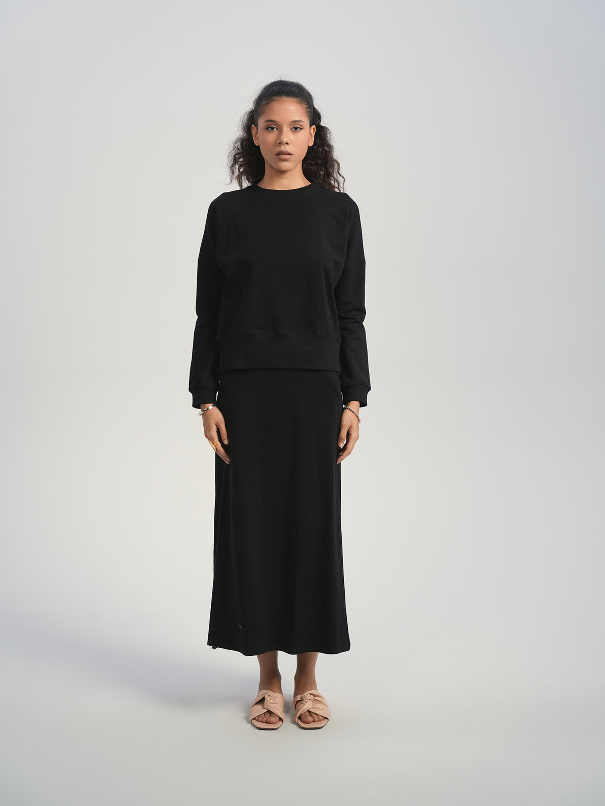 Aleeza Lounge Top by Aleeza Paris – modest top in Black