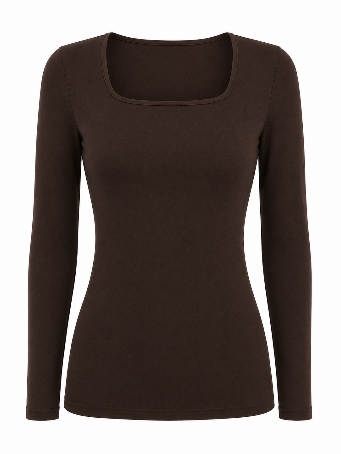 Square Neck Top Long Sleeve