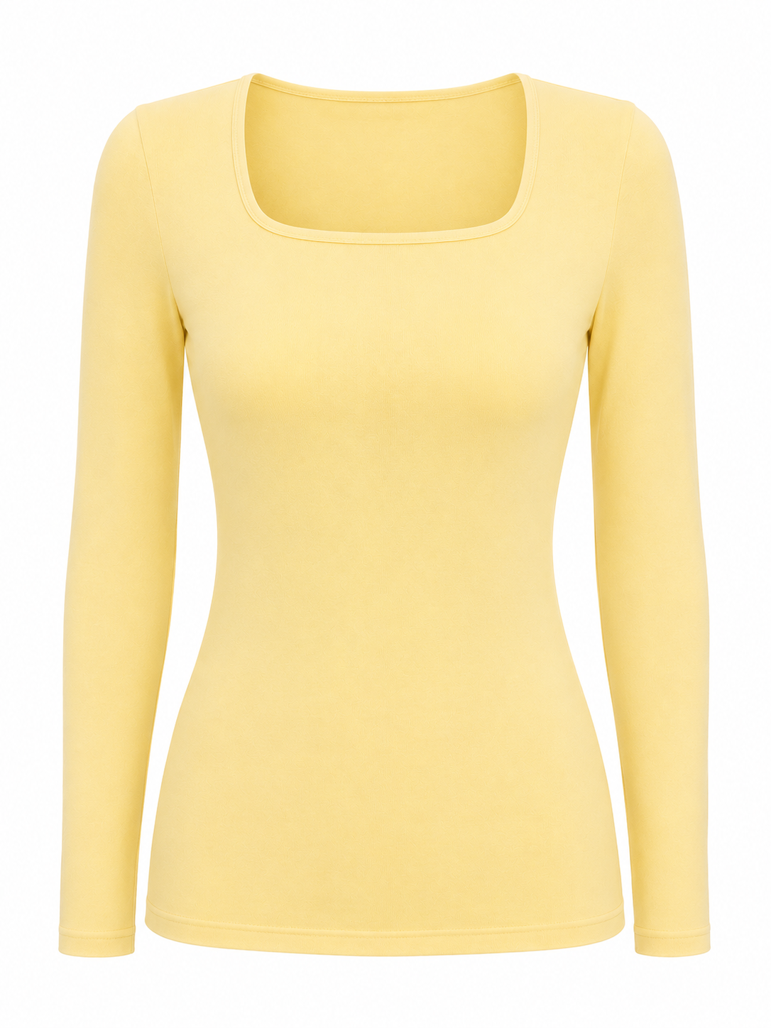 Square Neck Top Long Sleeve