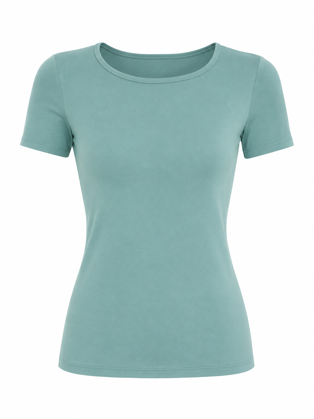 Square Neck Modal Top Short Sleeve