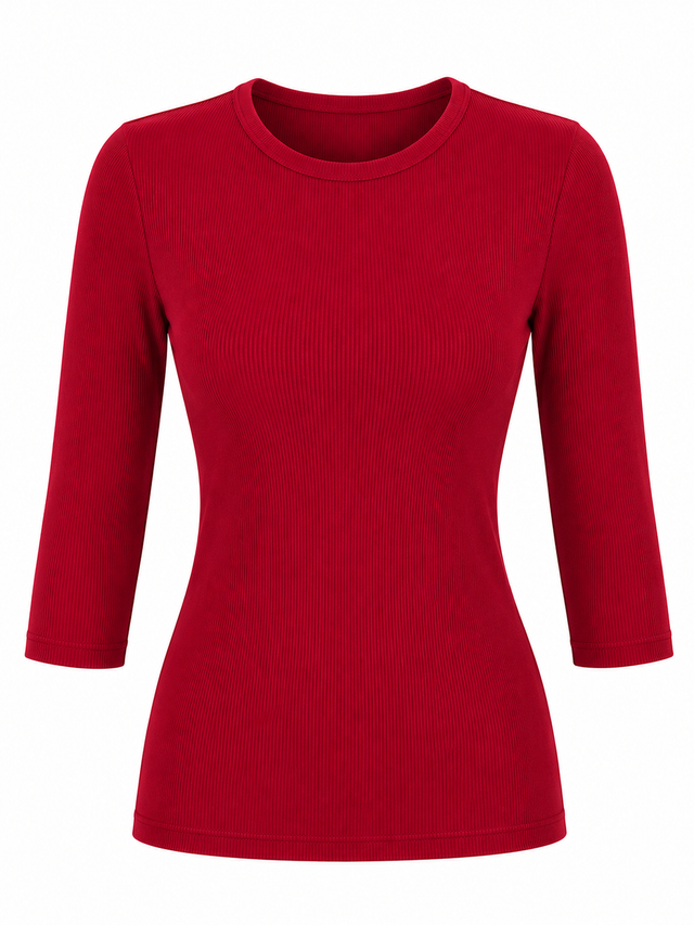 Ribbed Modal Top T601