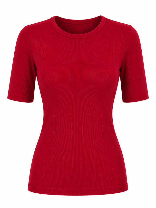Ribbed Modal Top T601