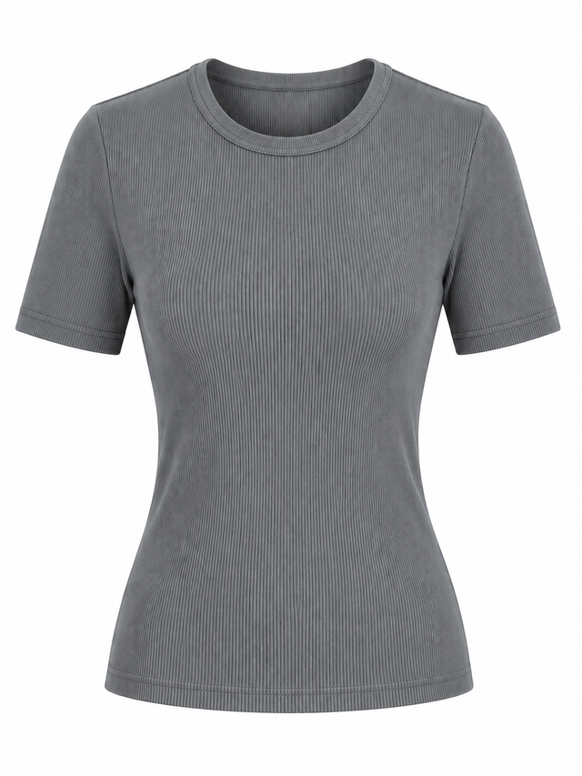 Ribbed Modal Top T601